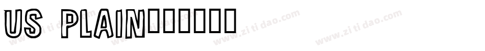 US Plain字体转换